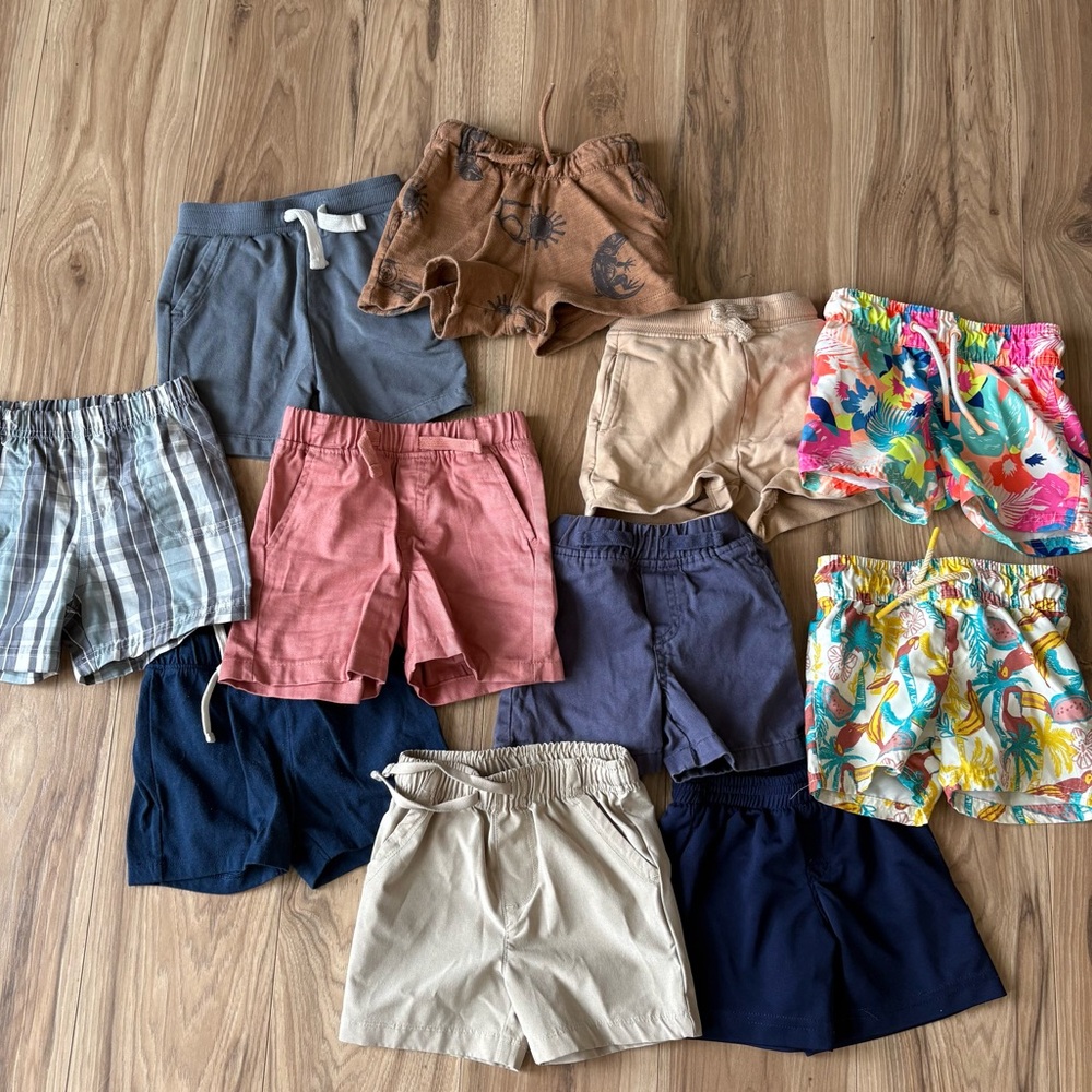 11 Pair of 12-18m Kids Shorts/Bathing Suit Bundle